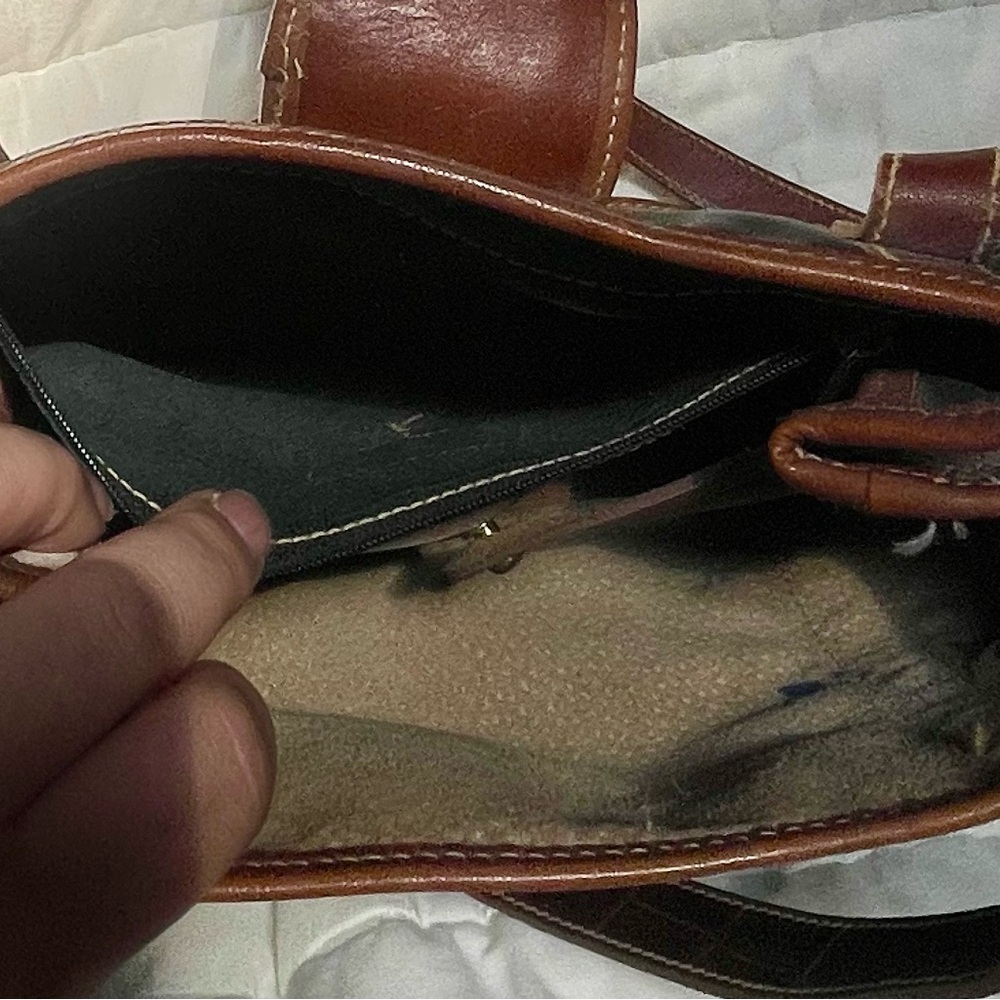 Vintage Brahmin Black and Brown Leather Bag - Picture 4 of 7